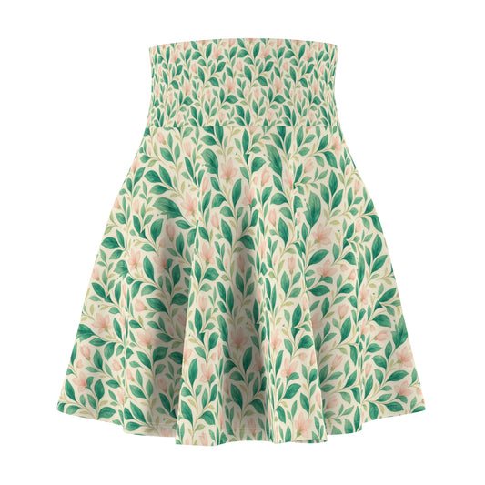 Floral Women's Skater Skirt, Bohemian Skirt for Summer, Dance Skirt, Casual Wear Skirt, Gift for Her, Everyday Fashion