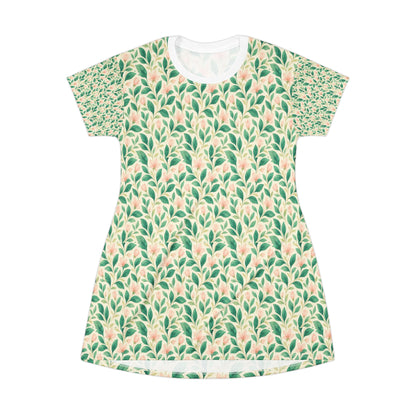 Flor de Jade T Shirt Dress
