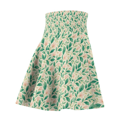 Floral Women's Skater Skirt, Bohemian Skirt for Summer, Dance Skirt, Casual Wear Skirt, Gift for Her, Everyday Fashion