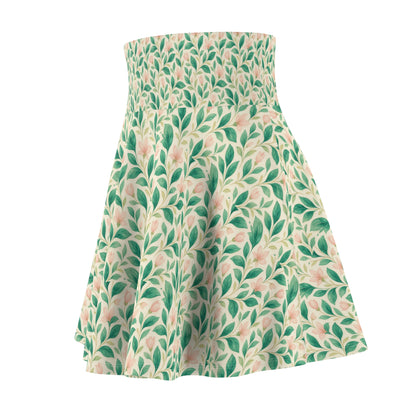 Floral Women's Skater Skirt, Bohemian Skirt for Summer, Dance Skirt, Casual Wear Skirt, Gift for Her, Everyday Fashion