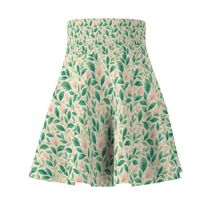 Floral Women's Skater Skirt, Bohemian Skirt for Summer, Dance Skirt, Casual Wear Skirt, Gift for Her, Everyday Fashion