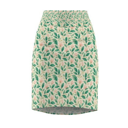 Flor de Jade Pencil Skirt