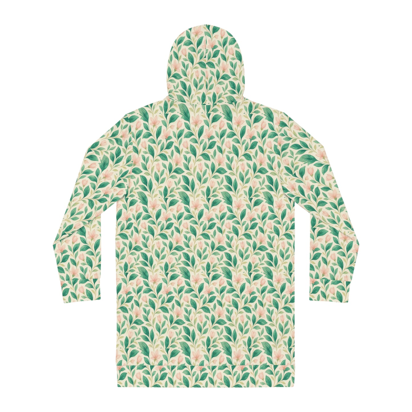 Floral Women's Hoodie Dress - Cozy Floral Fashion, Comfortable Casual Wear, Spring Outfit, Gift for Her, Every Day Wear